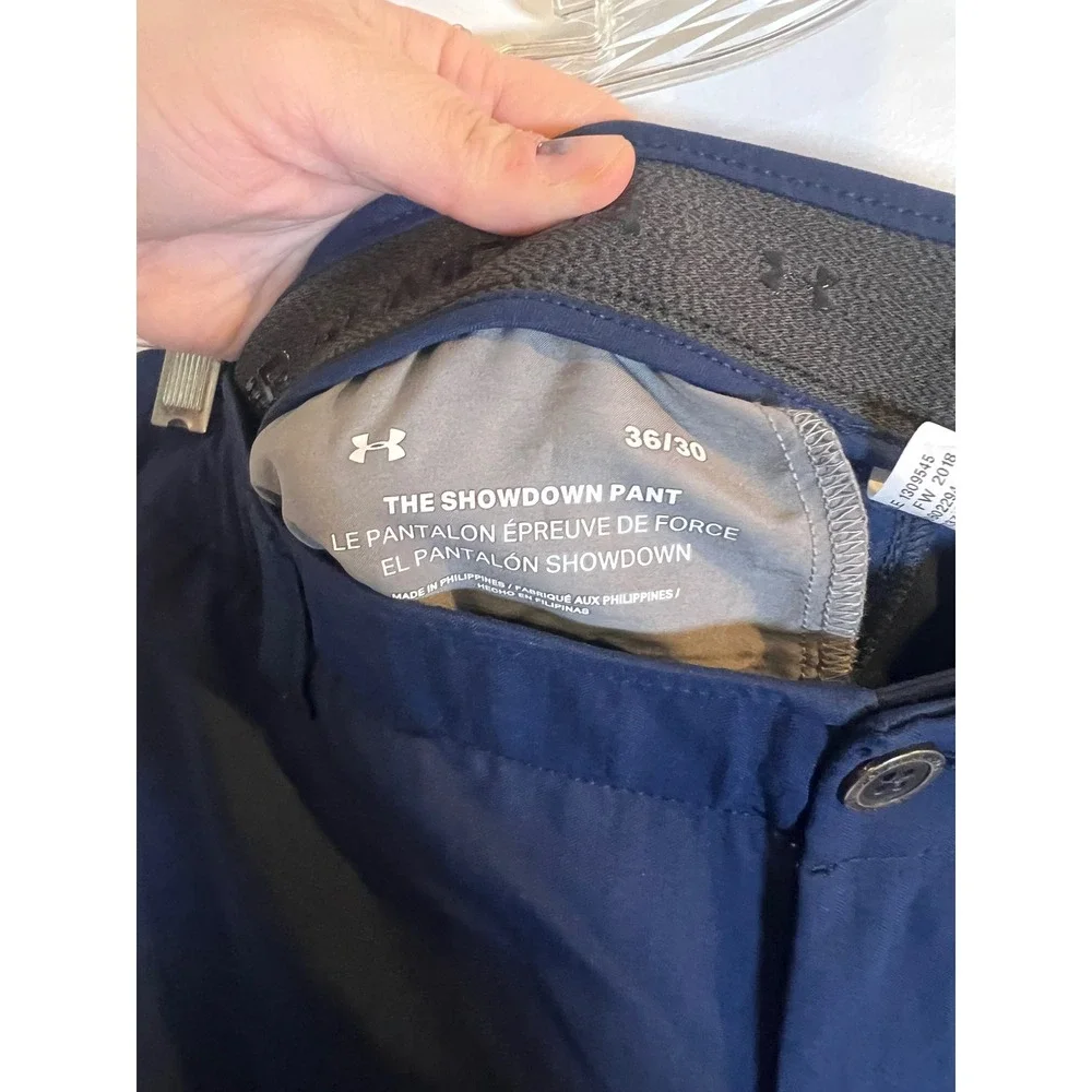 Under Armour Mens Golf Pants The Showdown Pant‎ Navy Blue 36/30